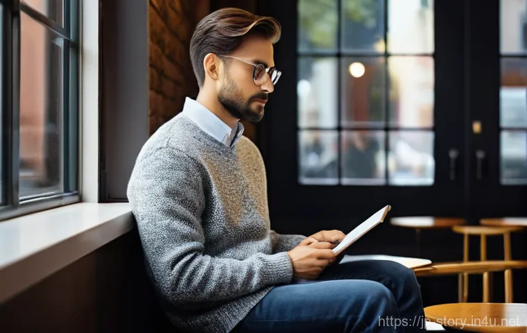 스토리텔러 직업의 성공 사례와 성장 가능성 분석과 연구 - **Prompt:** A serene and thoughtful person, gender-neutral, in their late 20s to early 30s, is seate...