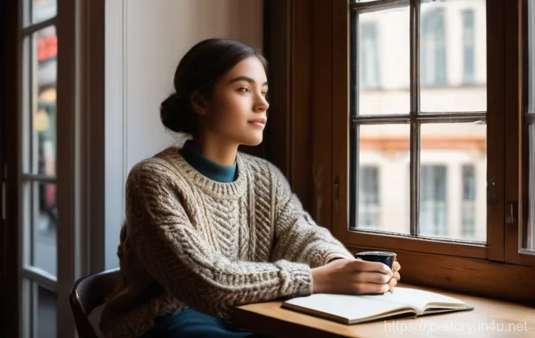 스토리텔러의 하루 일과 - **Prompt: Urban Inspiration Seeker**
    "A young woman, in her late 20s, with a thoughtful and obse...