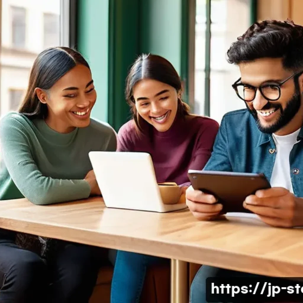 스토리텔러가 참여한 주요 프로젝트 리뷰 - **Prompt 1: The Heart of Digital Connection Through Storytelling**
    A diverse group of individual...